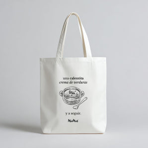 Bolsa ecológica MioMat® – Una calentita crema de verduras y a seguir. 42x38x6
