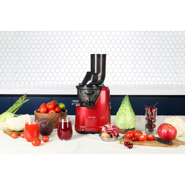 Extractor de jugo prensado en frío completo – Kuvings B1700 – Color Rojo