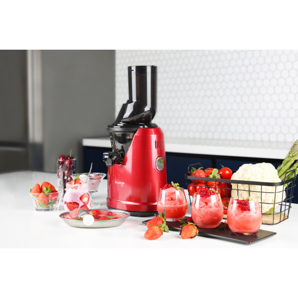 Extractor de jugo prensado en frío completo – Kuvings B1700 – Color Rojo