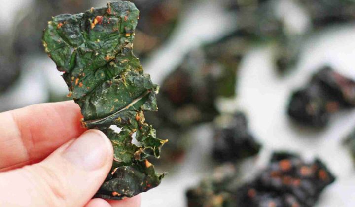 Picoteo sano con Deshidratador: Chips de kale 2 kale chips